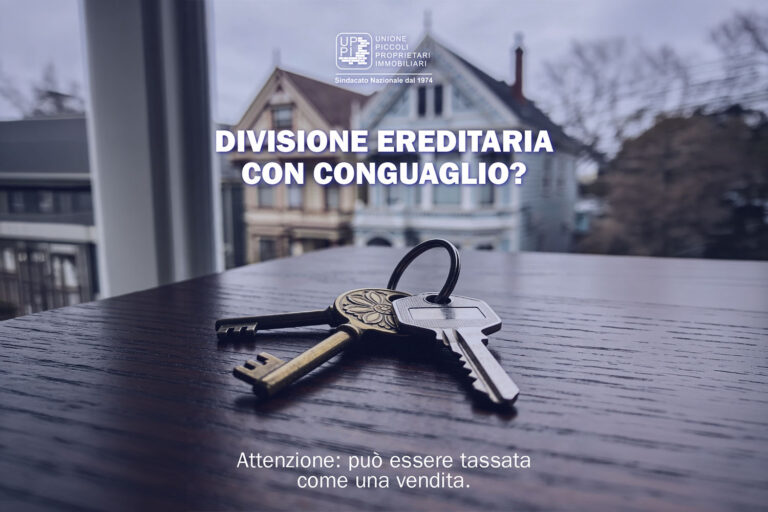 Divisione ereditaria con conguaglio: la Cassazione conferma la tassazione come vendita